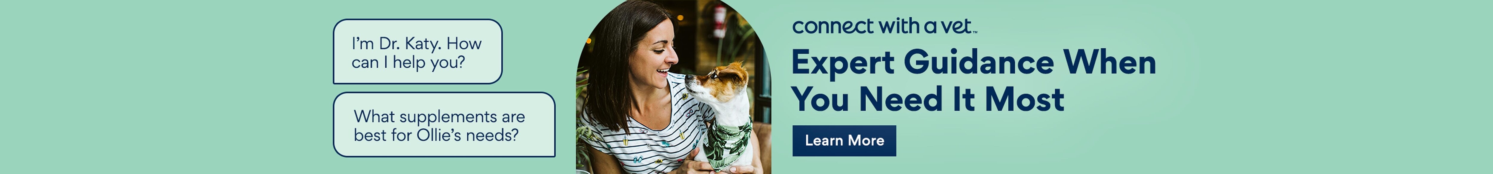 Connect with a Vet. Expert guidance when you need it most.
