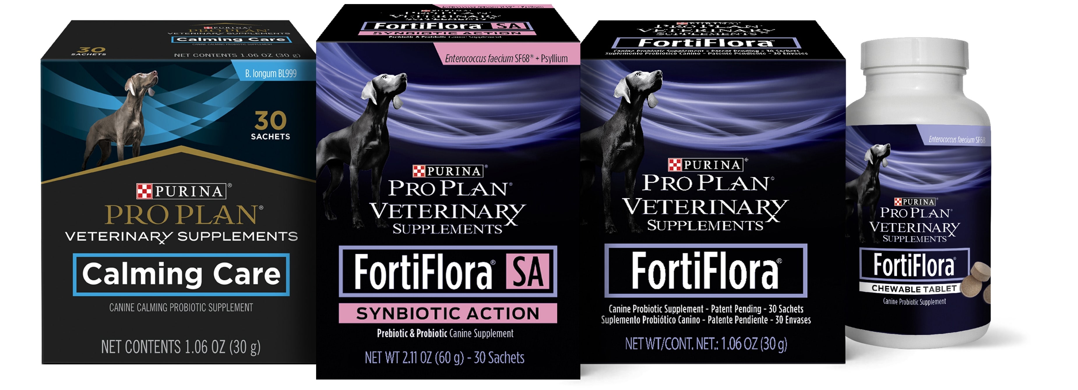 FORTIFLORA¹Chien Purina probiotique Diet complement intestinal 10/30/60  sachets