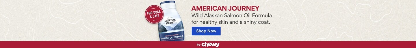Wild Alaskan Salmon Oil Formula for healthy skin and shiny coat.