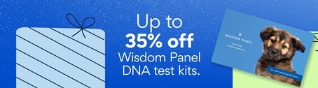 Up to 35% off Wisdom Panel DNA kits.