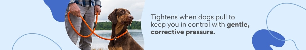 Tightens when dogs pull to keep you in control with gentle, corrective pressure.