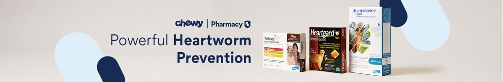 chewy pharmacy. powerful heartworm prevention.