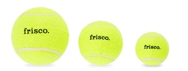 Frisco Fetch Squeaking Colorful Tennis Ball Dog Toy, 3-Pack