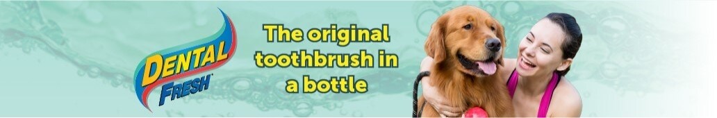 Dental Fresh. The original toothbrush in a bottle.