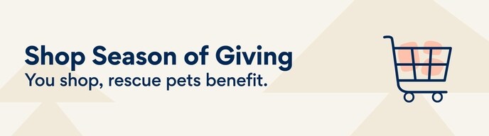 Shop Season of Giving. You shop, rescue pets benefit