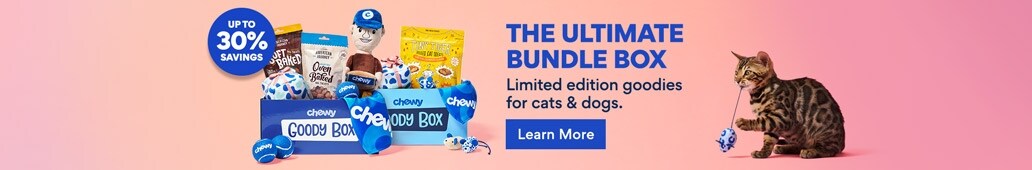The Ultimate Bundle Box Limited edition goodies for cats & dogs. learn more