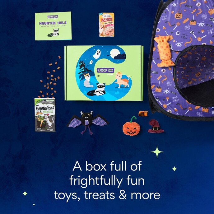 a box full of frightfully fun toys treats & more