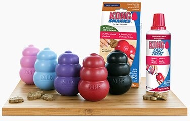 KONG WOBBLER DOG TOY SNACK FOOD DISPENSER EXTRA LARGE 2 LBS WEIGHTED 7.5  INCHES