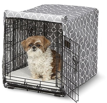 Midwest QuietTime Defender Covella Dog Crate Cover Gray