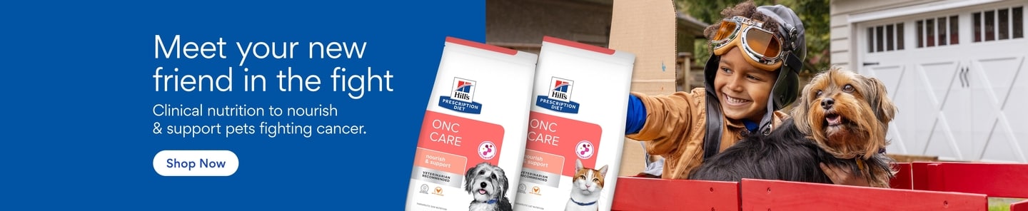 Meet your new friend in the fight. Clinical nutrition to nourish & support pets fighting cancer. Shop Now.