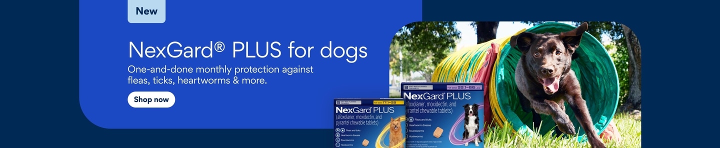 New: NexGard PLUS for dogs. Shop now.