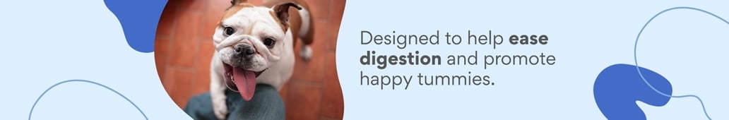Designed to help ease digestion and promote happy tummies.