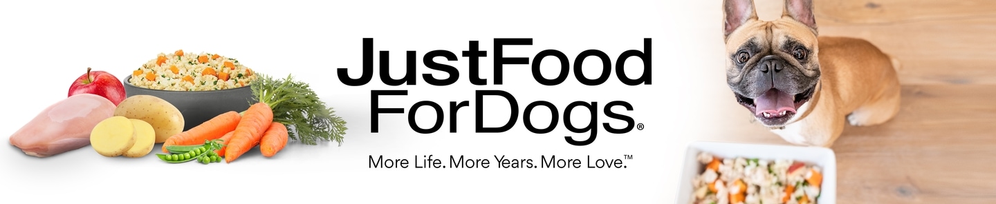JustFoodForDogs. More Live. More Years. More Love.