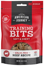 American Journey Beef Recipe Grain-Free Soft & Chewy Training Bits Treats