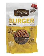 Rachael Ray Nutrish Grain Free Burger Bites, Beef Burger with Bison Treats