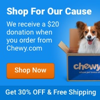 Order your Pet Food at Chewy.com and Zani’s Furry Friends ZZF Inc will get a $20 donation!